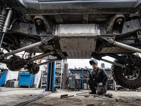 Сварка трещины на лонжероне внедорожника в Жетысуском районе