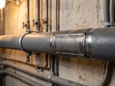 Ремонт газовой трубы в подвале многоквартирного дома в Бостандыкском районе