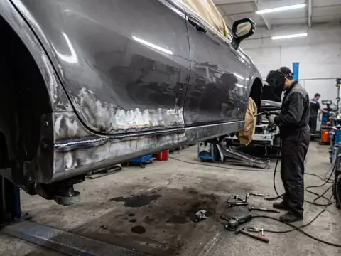 Переварка порогов на легковом авто в Алмалинском районе