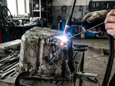 Алатау ауданында картердің тесілген алюминий поддонын дәнекерлеу