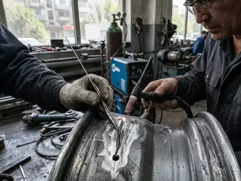 Repair of a crack on a cast wheel in the Car City area (Auezov district)