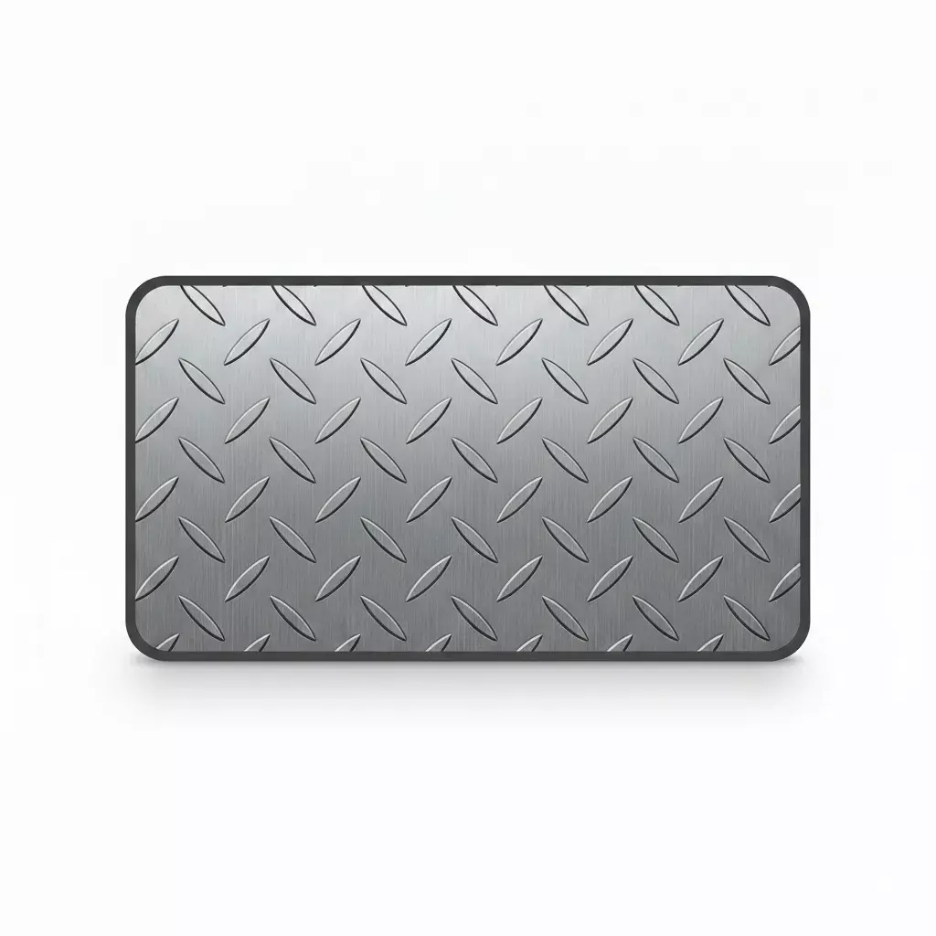 Aluminium checker plate "Quintet" 1.2 mm (АМг2НР) GOST 16207 in Almaty