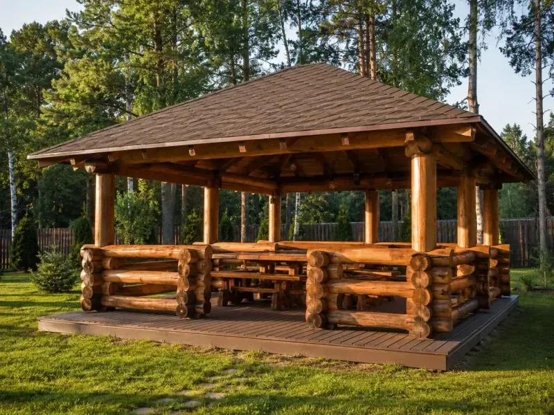 Цилиндрленген бөрене 4×4 м, Талгар, 16 күн